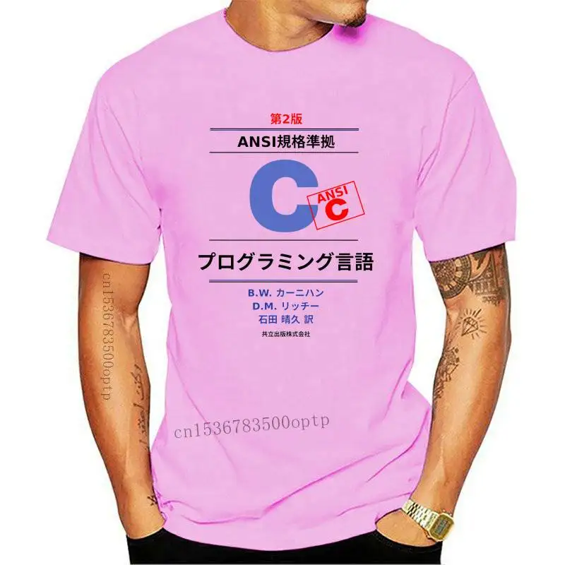 

Tee Printed Men T Shirt Cotton O-Neck Tshirts Ansi C Programming Book Japanese Short-Sleeve Women T-Shirt