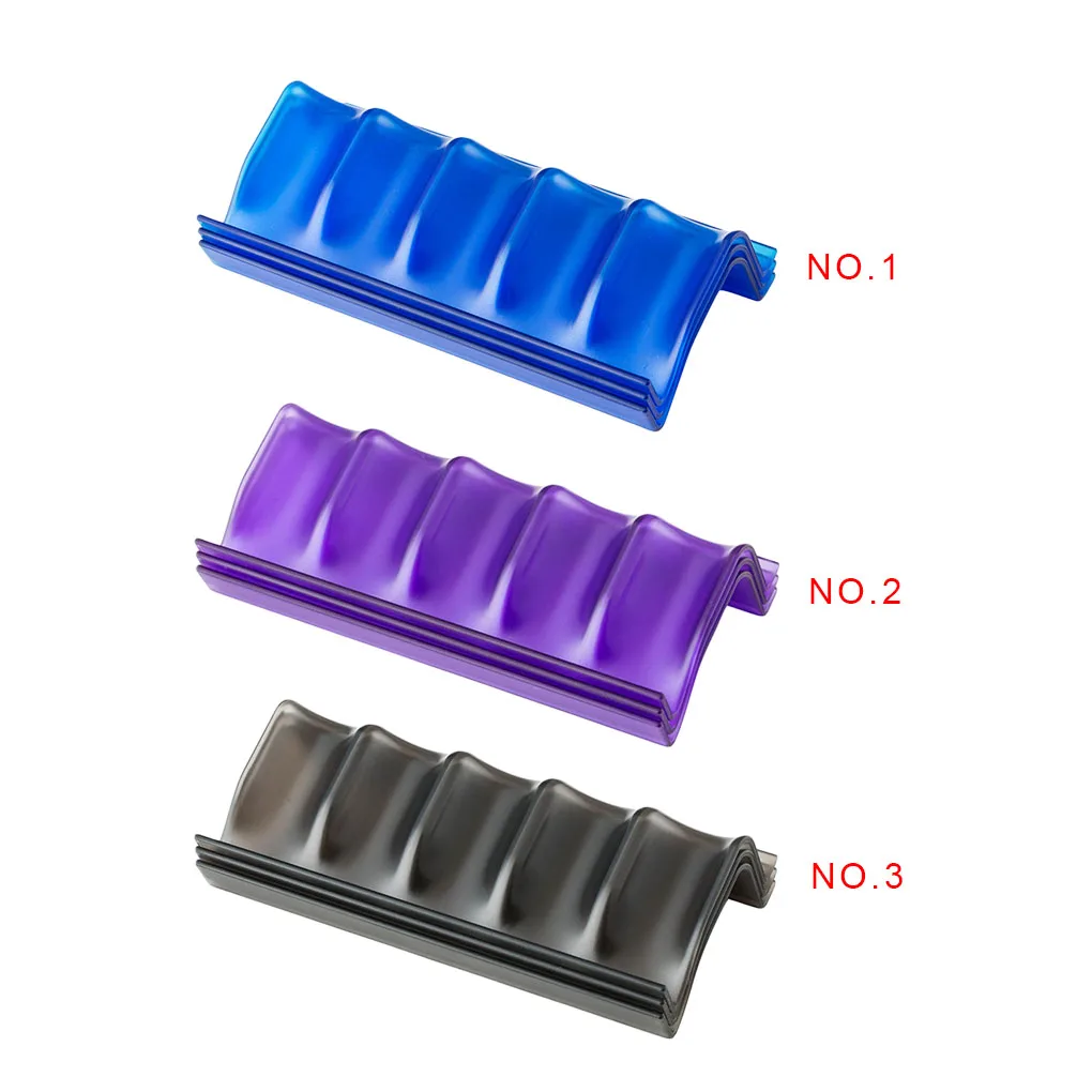 

3pcs 5 Slots Essential Oil Storage Rack Plastic Household Oil Bottle Organizer Roller Ball Bottle Display Stand