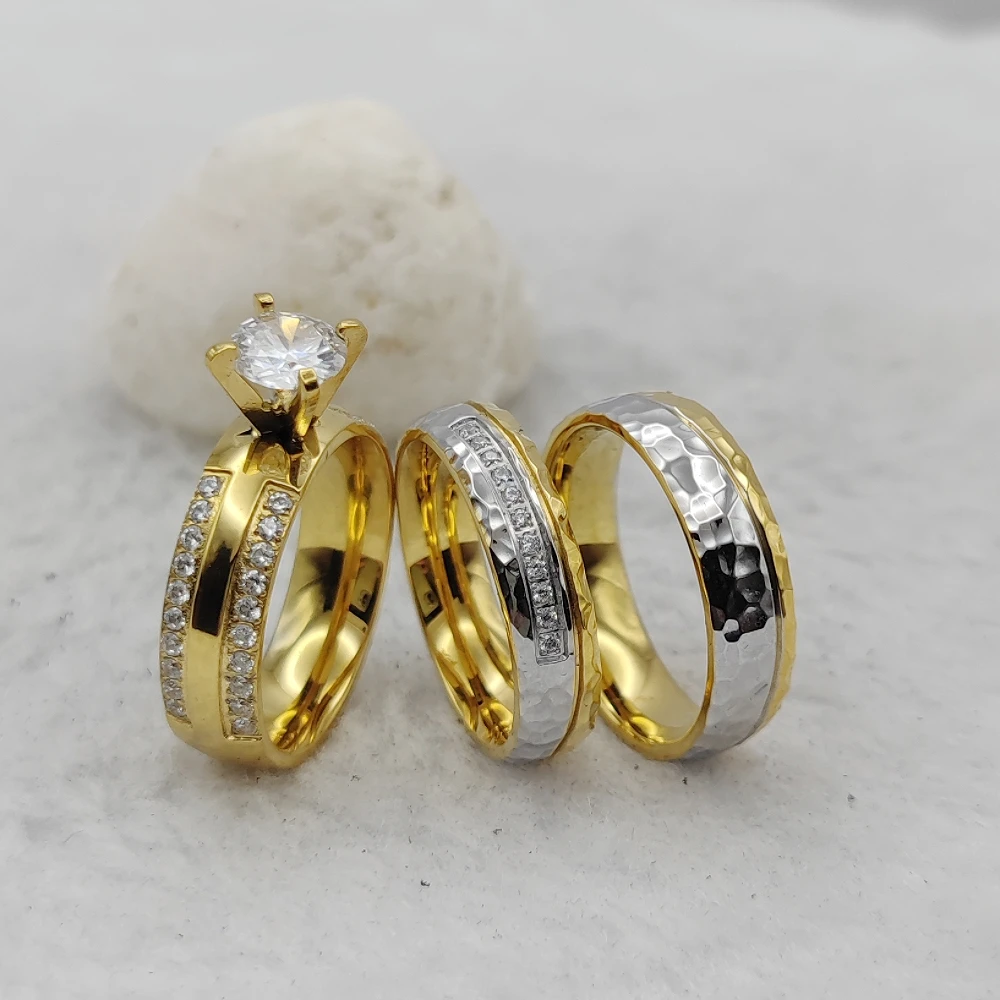 Свадебное кольцо Альянс из нержавеющей стали 2025 обещания Африканское покрытое