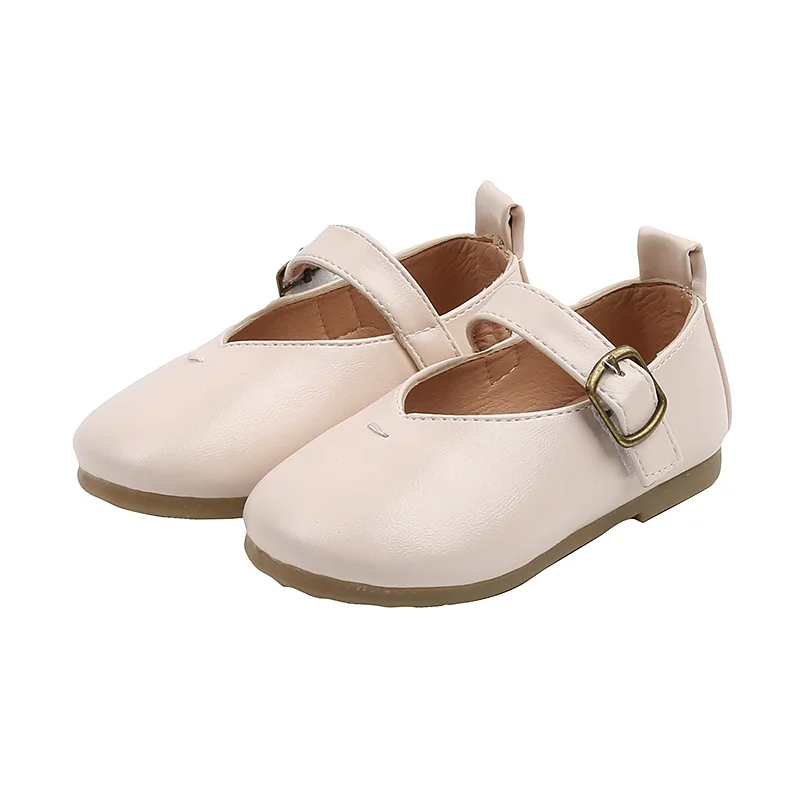 Spring Autumn Girls Shoes Mary Janes Baby White Black Princess For Kids Leather Party Dance Toddlers |