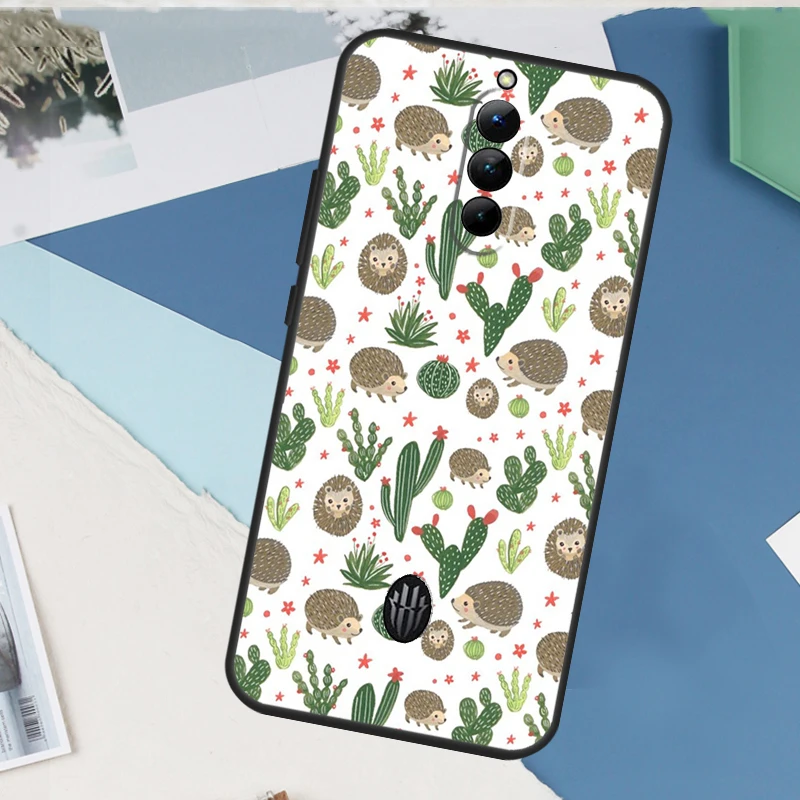 Милый мультяшный чехол с изображением ежа для Red Magic 9 8 10 Pro Plus 6 6S 7S 7 5G 6R RedMagic 9S 8S 10S