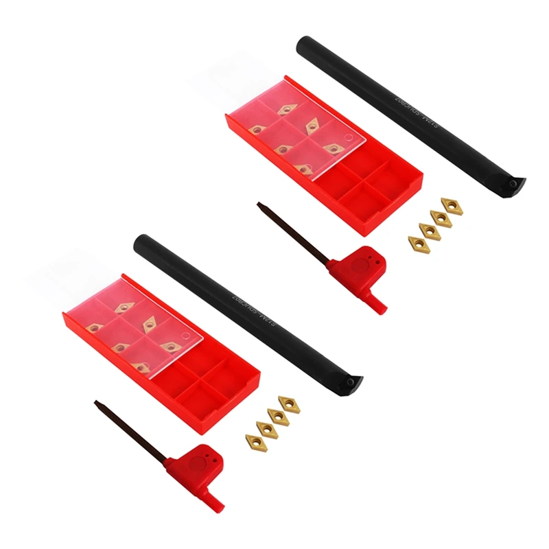 

Твердосплавные вставки Dcmt0702, 24 шт., стандартная буровая Штанга 150 мм с гаечным ключом для токарного станка с ЧПУ, внутренние токарные инструм...