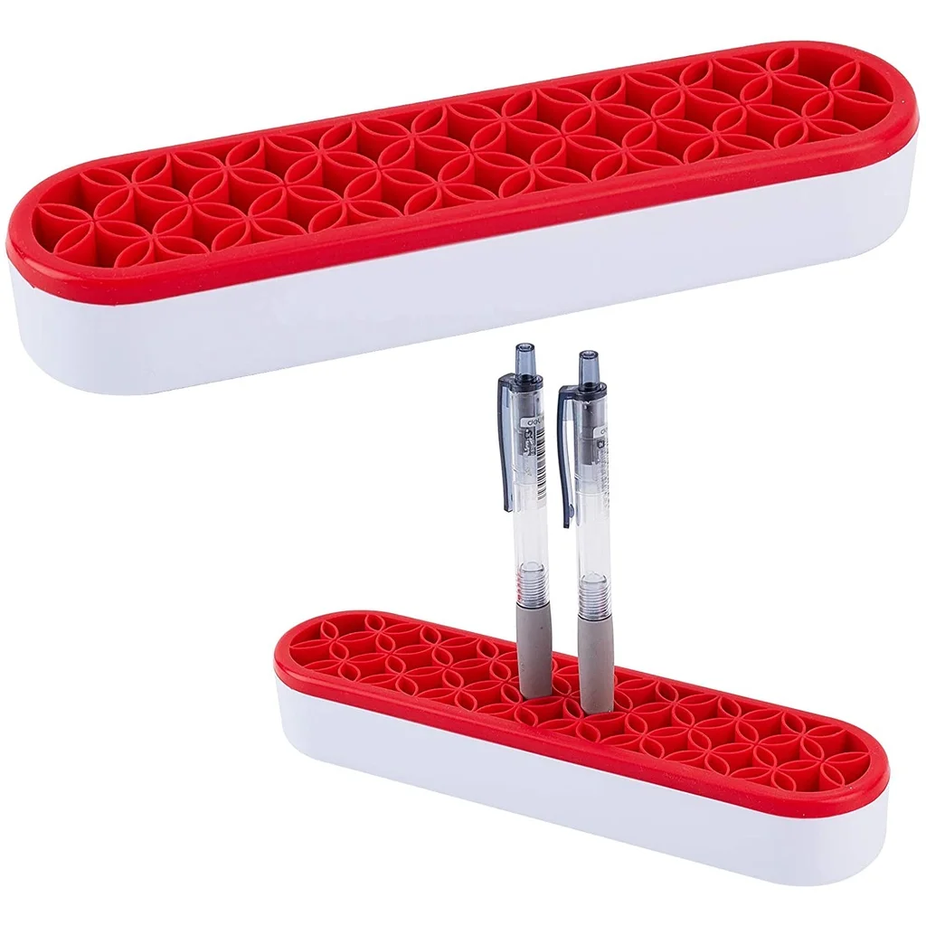 

1PC Sew Desktop Organizers Silicone Makeup Brush Stand Holder Multipurpose Painting Pen Holder Cosmetic Storage Box for