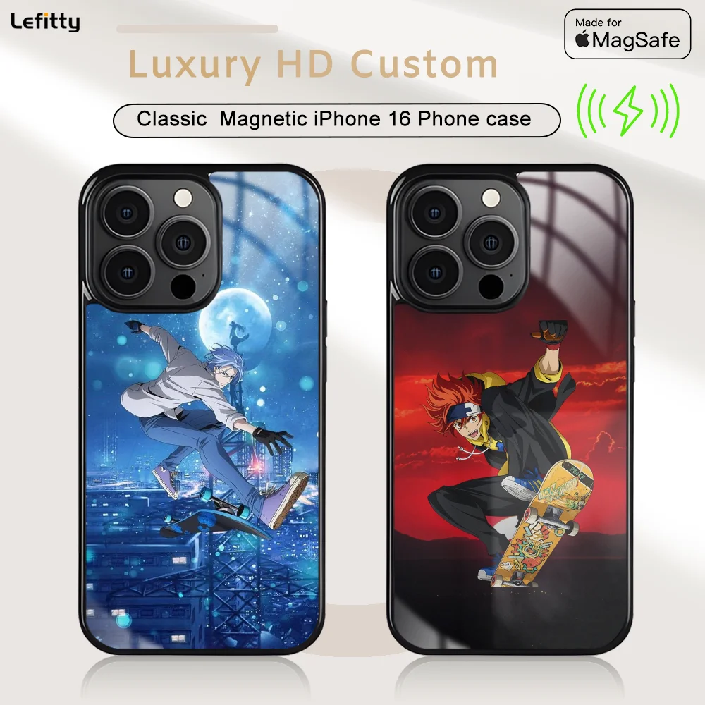 Чехол для телефона Anime Sk8 The Infinity iPhone 16 15 14 13 12 11 Pro Max Plus Mini магнитный чехол