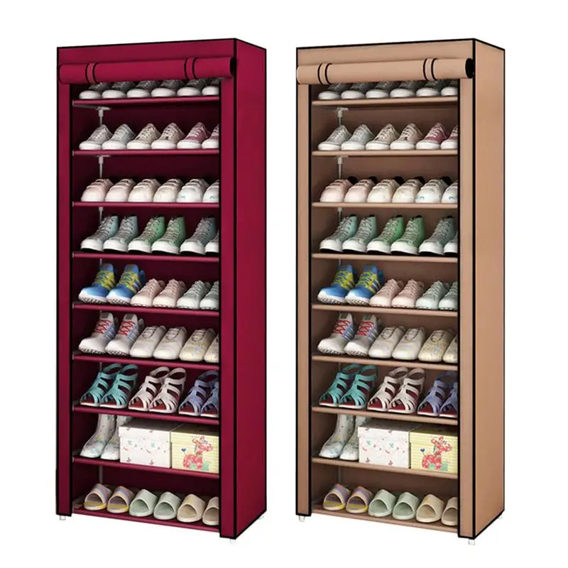 

Multilayer Shoe Cabinet Vertical Space Saving Nonwoven Shoes Shelf Organizer Shoe Stand Entryway Shoe Rack