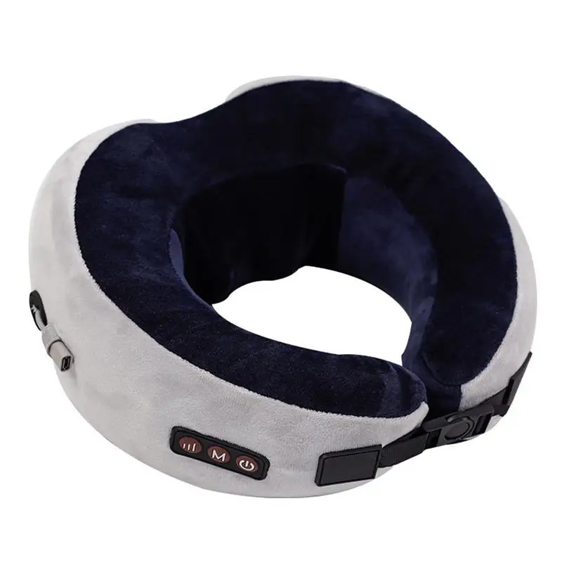 

Massaging Neck Pillow Cervical Spine Deep Tissue Kneading Neck Massage Device Portable Neck Support With 3 Massage Modes For