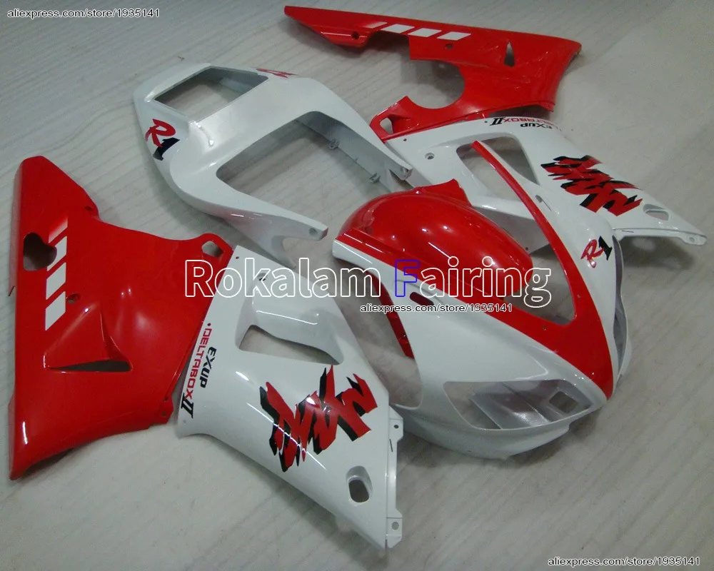 

Вторичный рынок YZF1000 98 99 R1 комплект обтекателей для Yamaha YZF R1 1998 1999 цвет красный белый корпус ABS (литьё под давлением)