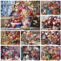 miaodu 5d diy diamond painting full circle resin flowers diamond embroidered mosaic picture rhinestone home crafts decor
