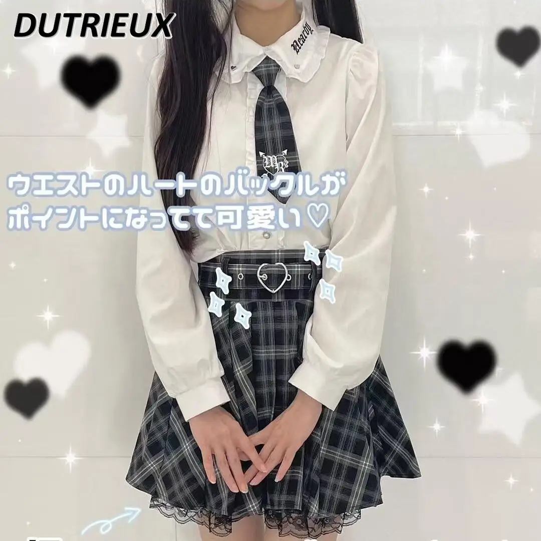 Новинка 2024 топы с длинным рукавом в японском стиле серии Mine Женская милая