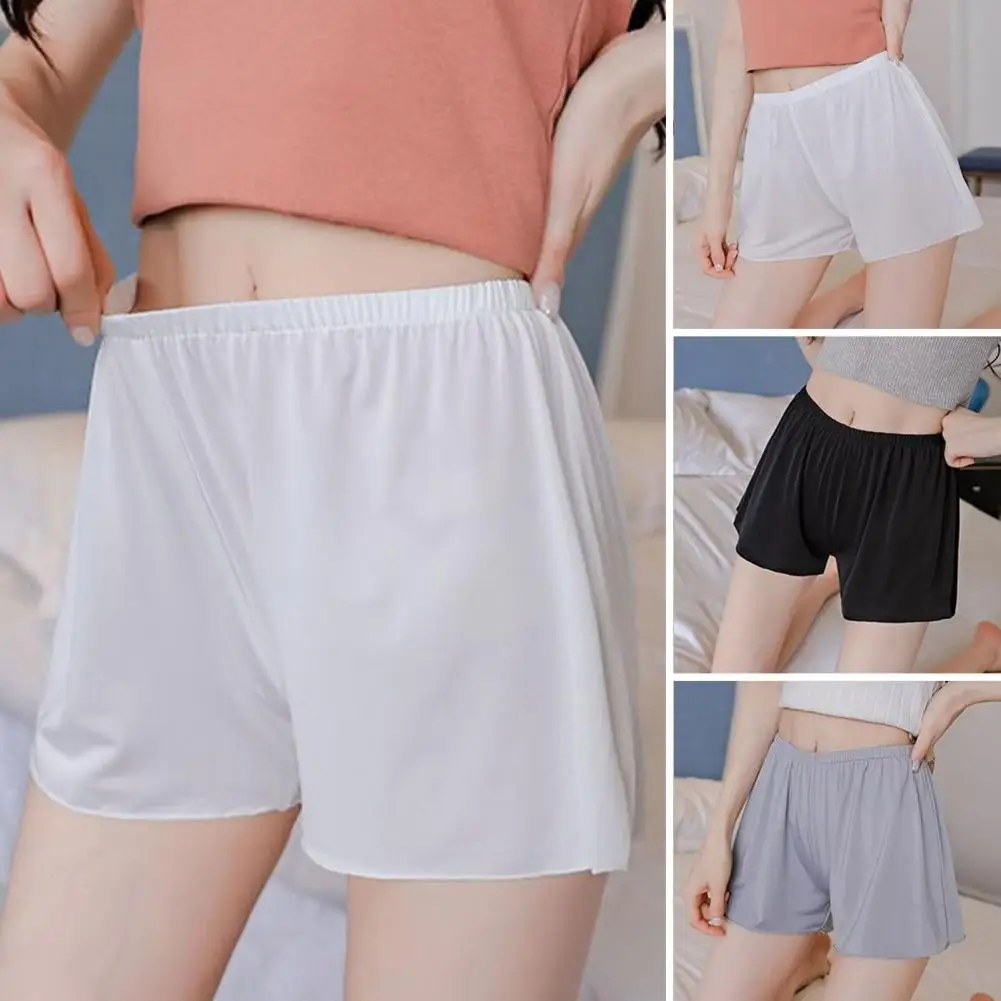 

Satin Safety Short Pants Women Short Tights Seamless Panties Underwear Female Safe Briefs Boxer Shorts Lingerie Underpants