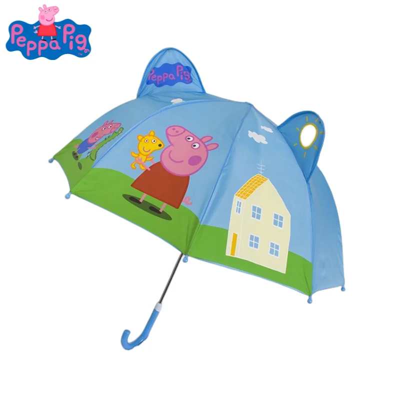 

Peppa Pig animation peripheral kawaii cartoon children's umbrella long handle umbrella creative parasol sun umbrella wholesale