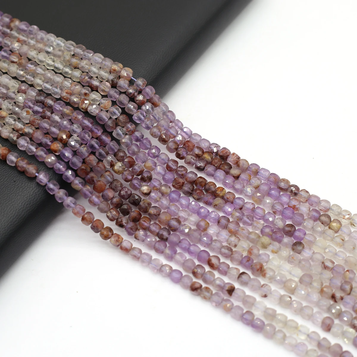 

Natural Stone Amethysts Beads Square Faceted Citrines Bead for Jewelry Making Diy Women Bracelet Necklace Accessories