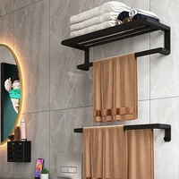 wall shelf towel decorative shower shelves foldable shampoo storage over toilet shelf aluminum alloy almacenaje bathroom gadgets