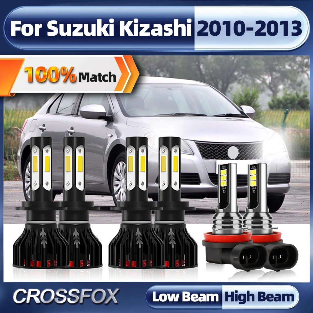 

H7 турбо лампа Canbus автомобильные светодиодный фары лампы H11 авто противотуманные светильник 60000LM 12 в 6000 К белый для Suzuki Kizashi 2010 2011 2012 2013