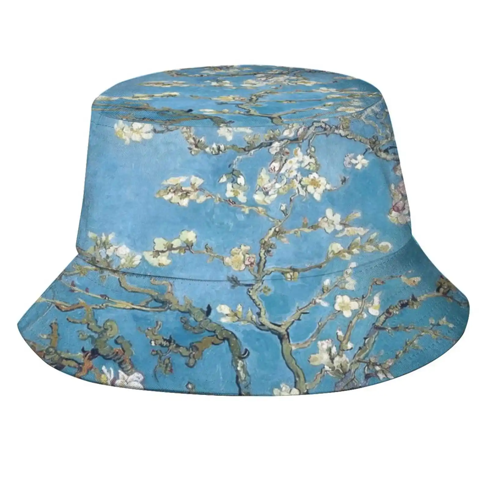 

Vincent Van Gogh-Branches With Almond Blossom Unisex Fisherman Hats Bucket Hats Vincent Van Gogh Famous Painter Famous Painting