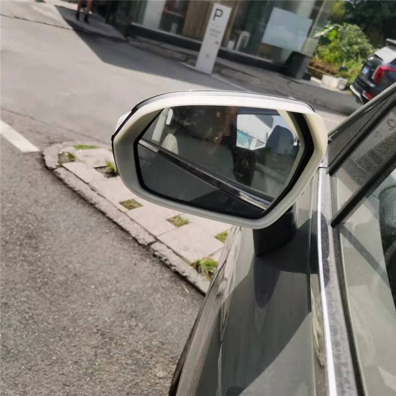 Автомобильное углеродное волокно ABS зеркало заднего вида защита от дождя Крышка