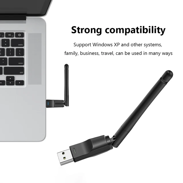 MT7601 Mini USB WiFi Adapter RTL8188 Wireless Network Card 150Mbps Wi-Fi Receiver Dongle for PC Desktop Laptop 2.4GHz 4