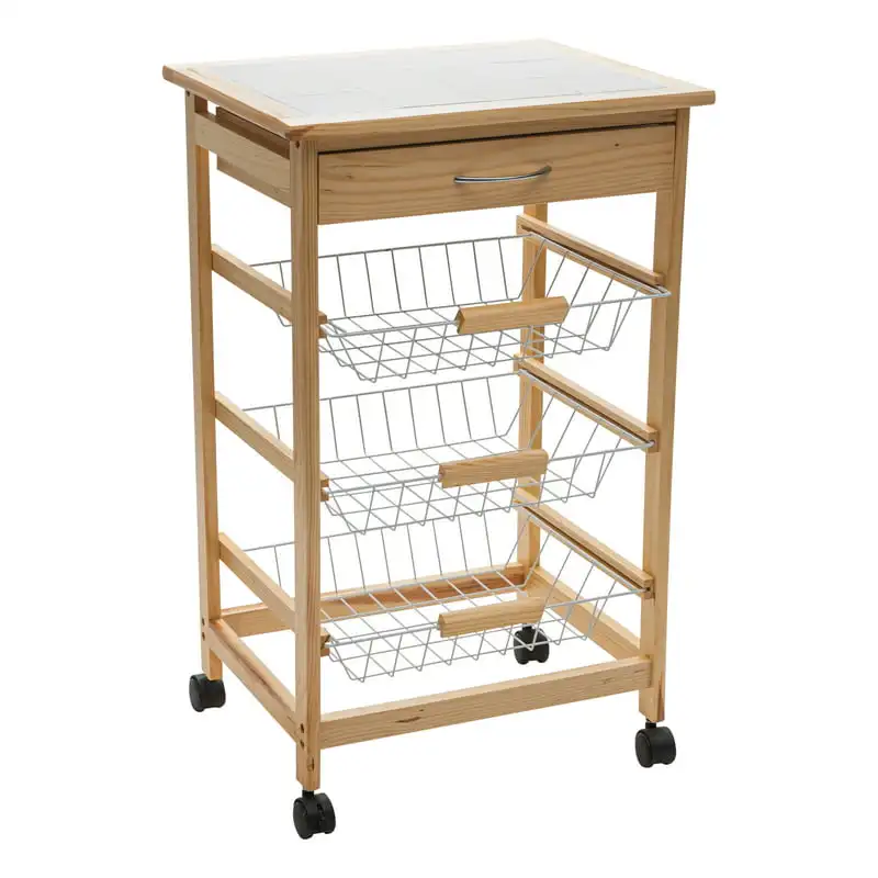 

Tier Basket and Drawer Kitchen Cart