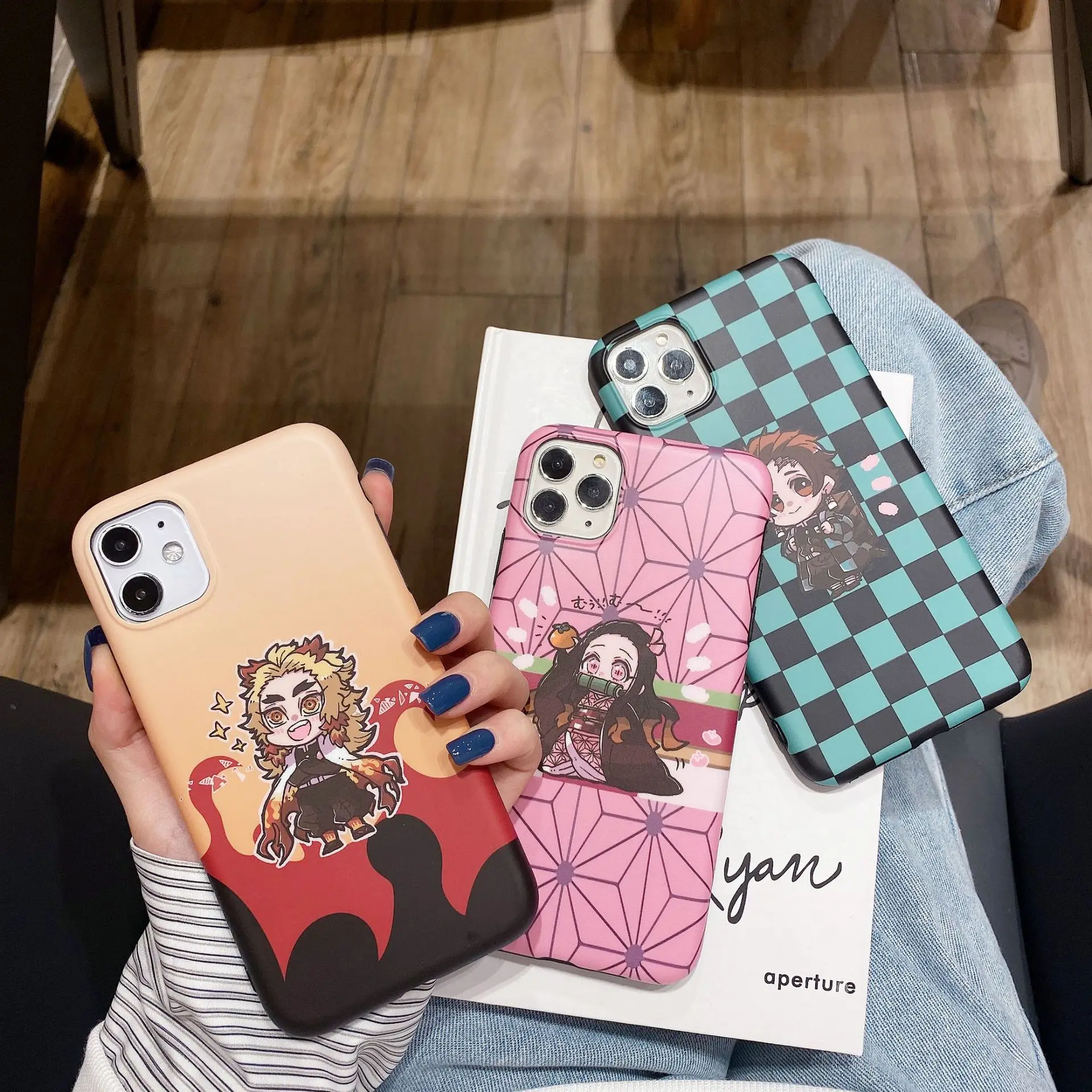 

Q Version of Popular Animation Case for IPhone11 12 13 Pro Max X XR 7 8 Plus Cover Transparent IPhone Case Fall Protection Shell