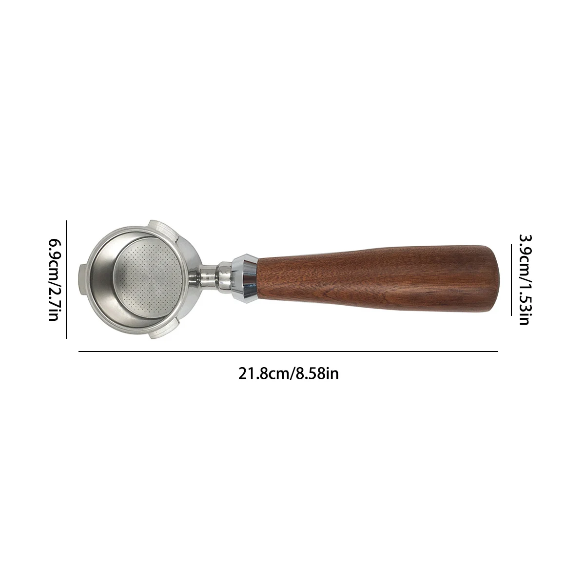 51 мм 304 нержавеющая сталь ручка без дна аксессуары для кофемашины Съемная