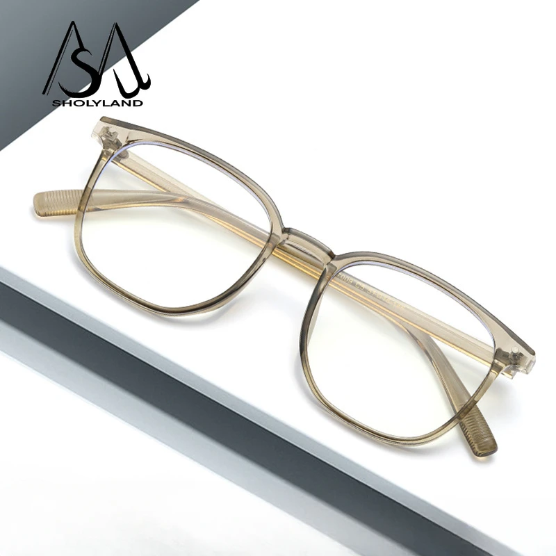 Ретро Очки В Квадратной Оправе С Защитой От Синего Света Модные Солнцезащитные