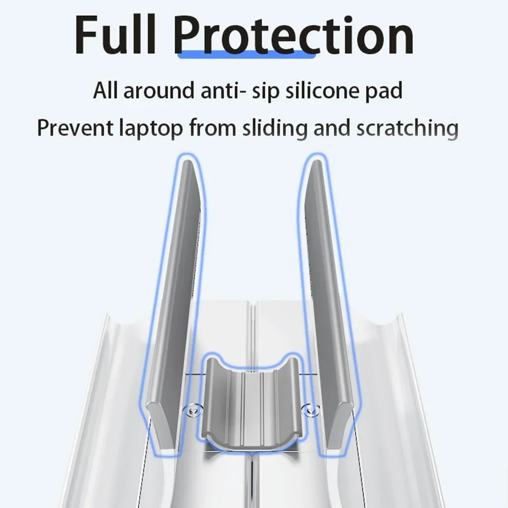 Вертикальная подставка для ноутбука 2 в 1 держатель MacBook Air Pro нескользящий