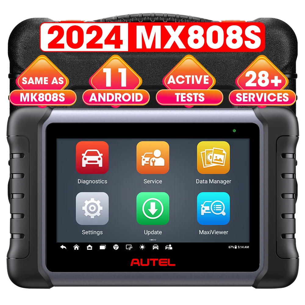 Autel MaxiCheck MX808S mk 808 bt 808ts от maxicom mk808ts OBD2 все системы с двунаправленным