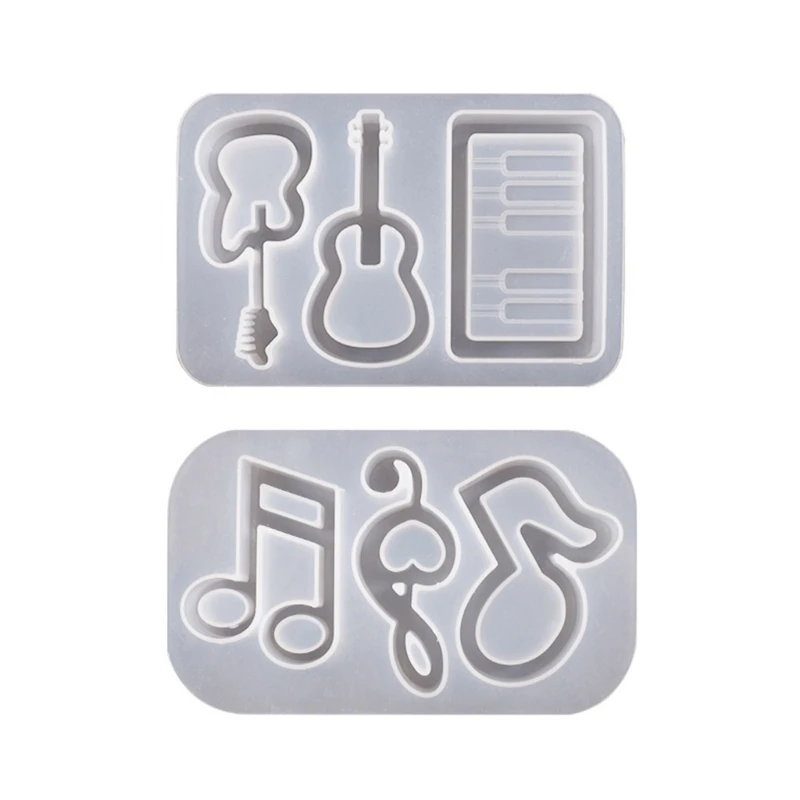 

634C Instrument Note Resin Mold Handmade Pendant Silicone Mold Non-stick