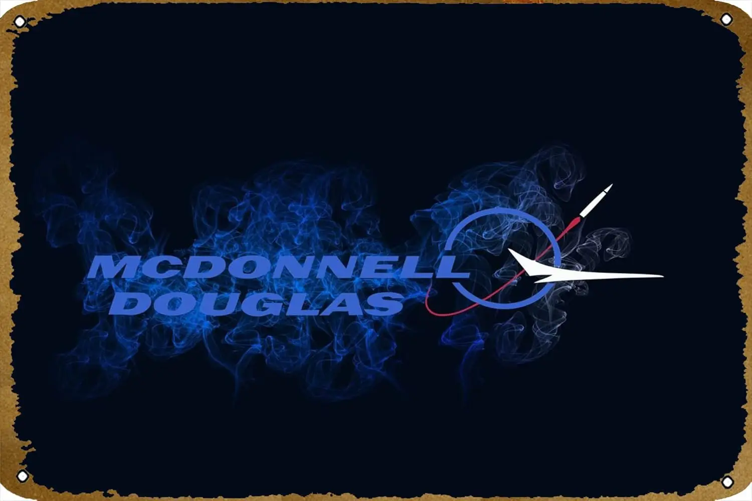 Плакат с табличкой mcdonnell douglas металлическая жестяная вывеска 8 x 12 дюймов
