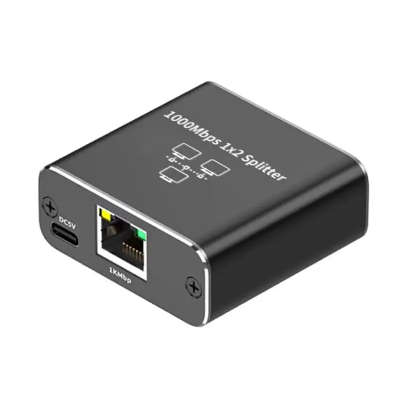 Фото (A65I) Гигабитный Ethernet-сплиттер 1 вход 2 выхода, 1000 Мбит/с - Разветвитель для LAN/интернет-кабеля - Сплиттер Cat5/6/7, удлинитель сети RJ45 №3