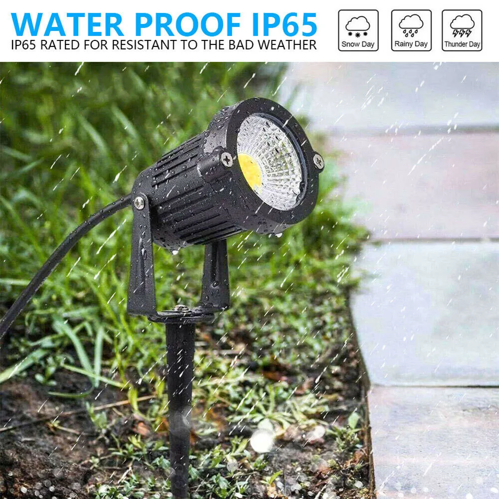 

4pcs COB In Ground Lights IP65 Waterproof Lamps Lawn Spotlights LED Spot Lights Garden Path Landscape Lights