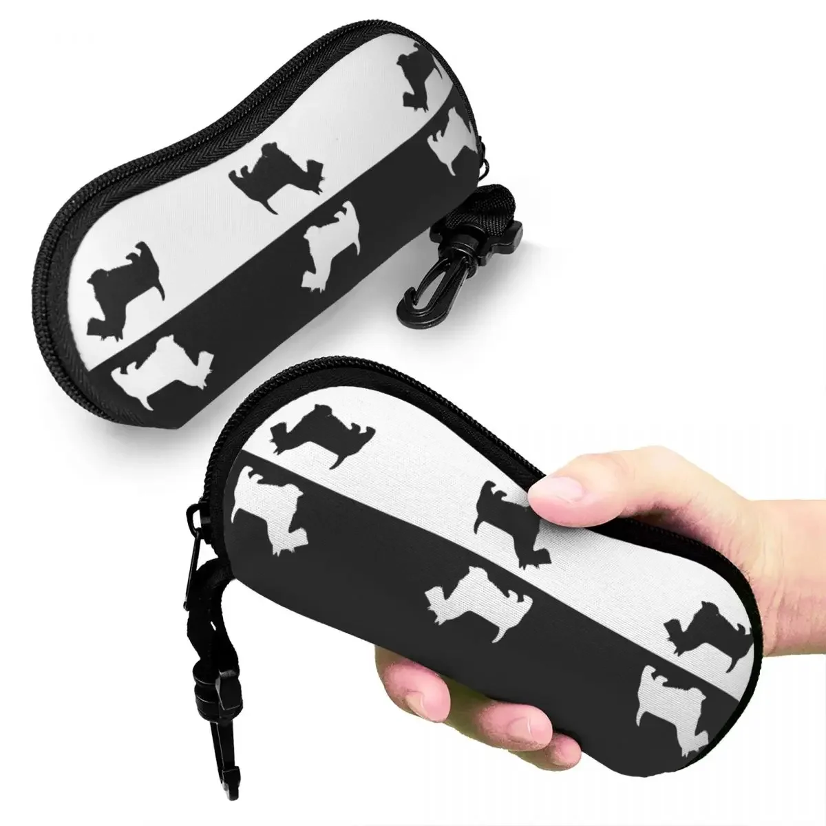 Пользовательский чехол для очков в виде шотландского терьера модный унисекс