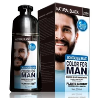 natural beard dye cream men mustache beard cream natural black dye wax fast color long lasting black beard care tint cream