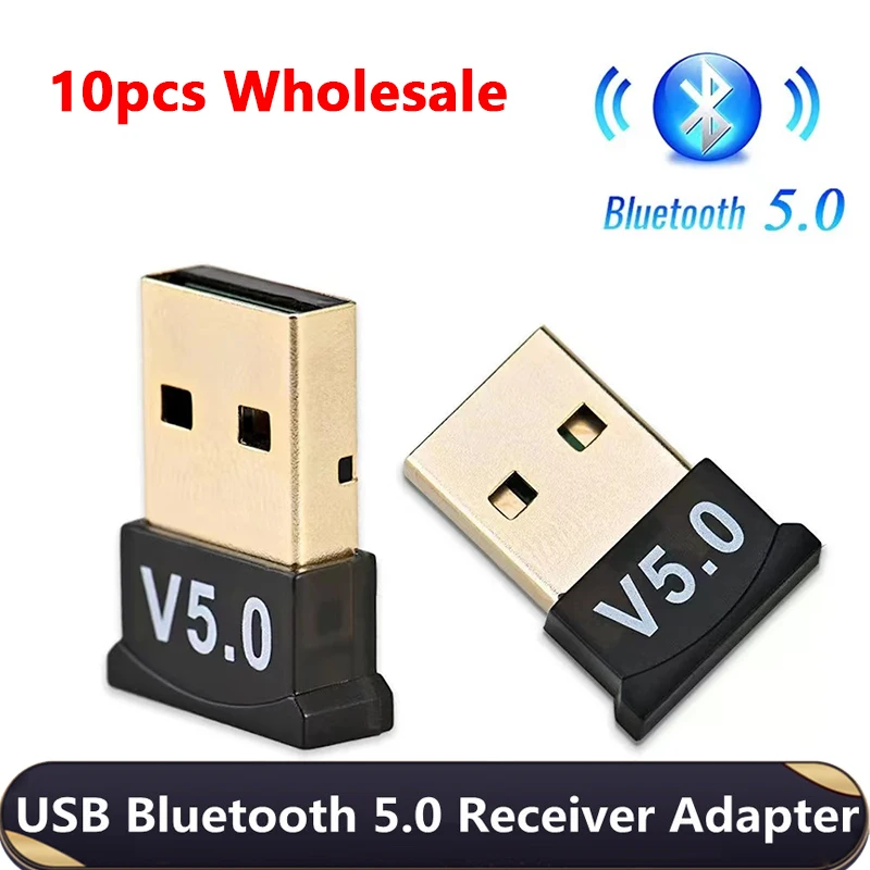 

10 шт. USB Bluetooth 5,0 адаптер передатчик приемник аудио Bluetooth ключ беспроводной USB адаптер для компьютера ПК ноутбука принтера