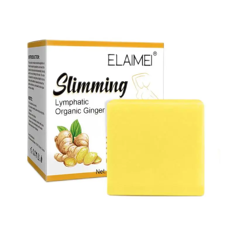 

100g Turmeric Soap Natural Face Cleansing Skin Brighten Ginger Soap Bar Handmade Bath Soap For Facial Body Lightening Slimming