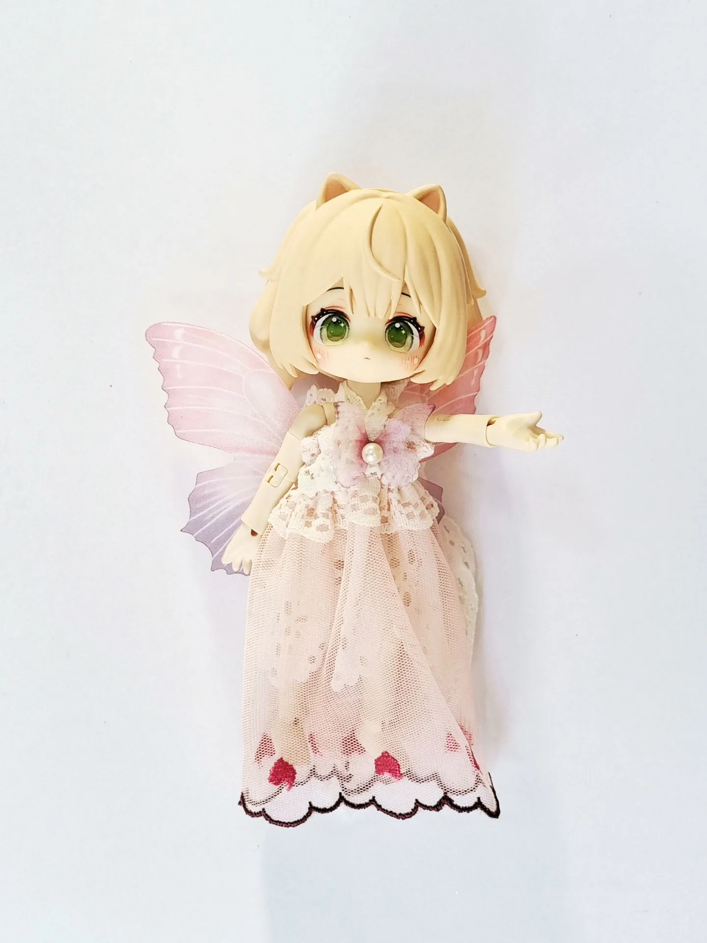 Одежда для кукол ob11 юбка 1/12 bjd кукла бабочка ворсовое платье Бесплатная доставка