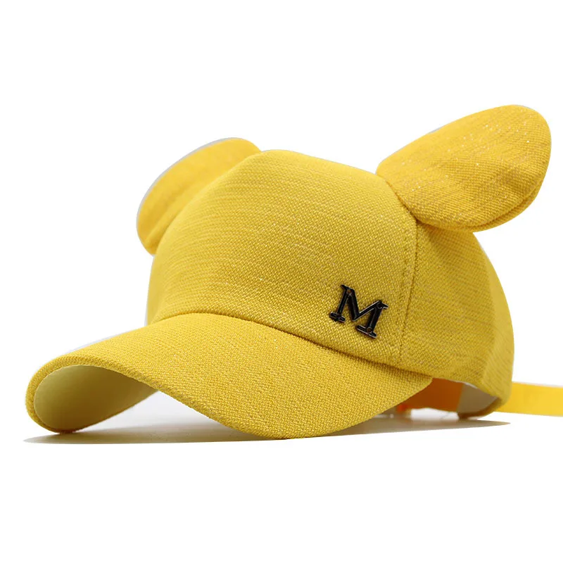 

Doitbest Summer 2022 Child Baseball Cap Autumn Hip Hop Cartoon Two Big ears M Kids Sun Hats Boys Girls Caps Snapback Hat gorras