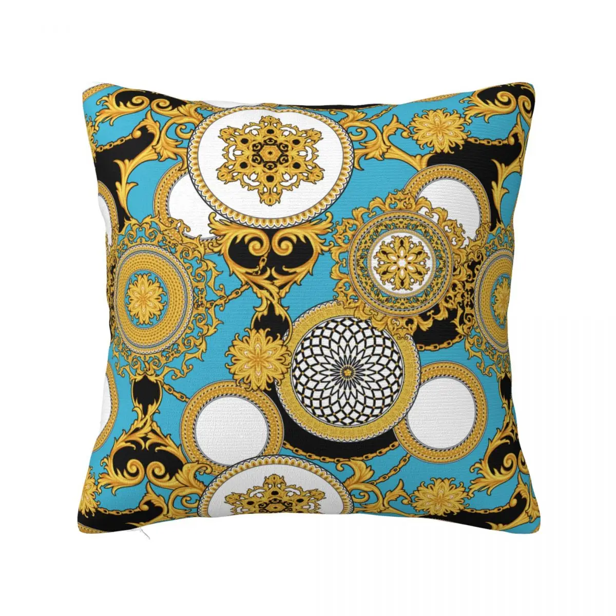 

Декоративная искусственная Золотая элегантная цепочка арабесок, роскошная подушка для кровати, чехол разных размеров, Прямая поставка