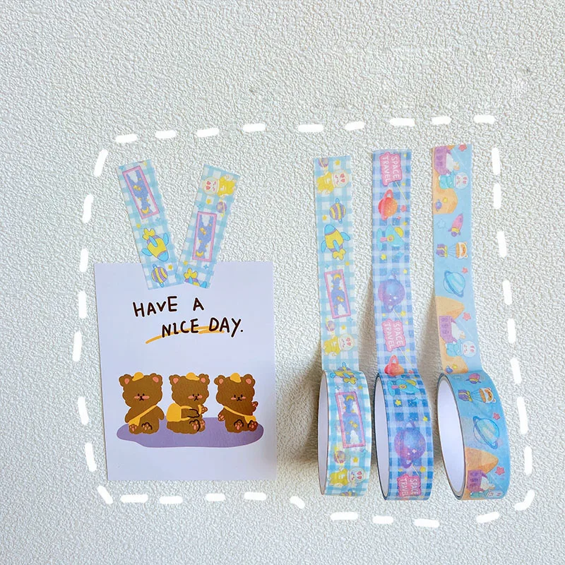 

4Roll Kawaii washi tape cartoon anime decoration scrapbook masking Masking Tape DIY Photo Album Diary Journal School Supplies