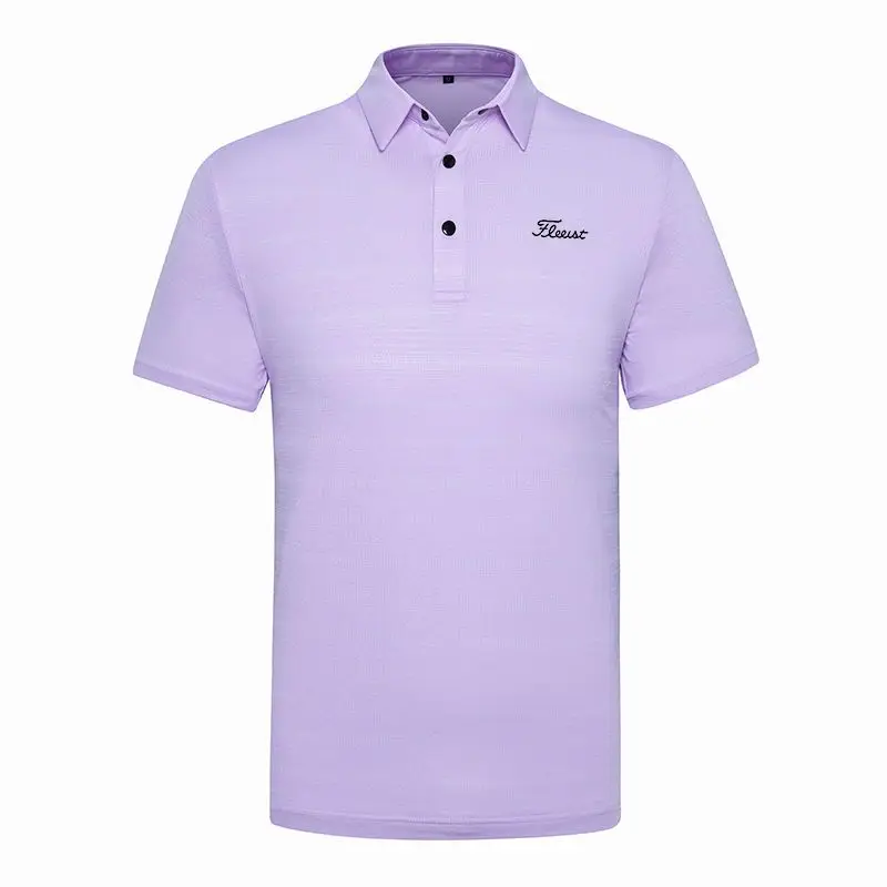 Golf Clothing for Men Summer Short-sleeved T-shirt Sweat-absorbent Golf POLO Shirt Outdoor Sports Quick-drying Breathable Top