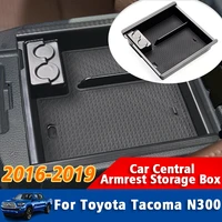 car center console armrest storage box organizer tray for toyota tacoma n300 2016 2017 2018 2019 stowing interior accessories