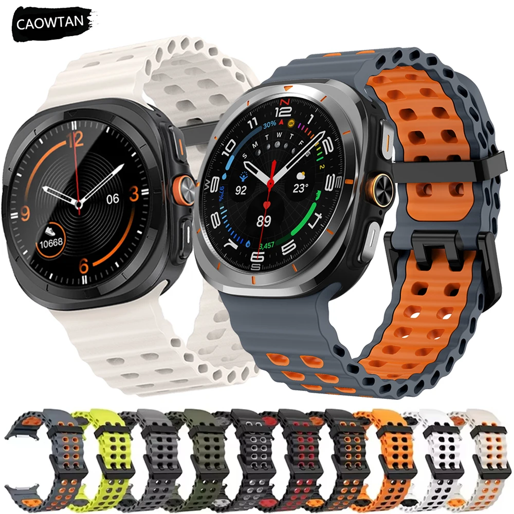 CAOWTAN силиконовый ремешок для Samsung Galaxy Watch Ultra