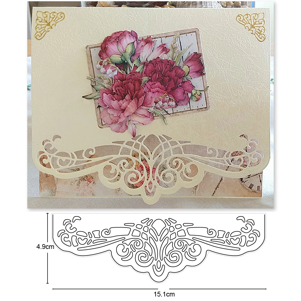 

Metal Cut Die mold lace stripe border 2020 new cutting dies Scrapbook paper craft knife mould blade punch stencils dies