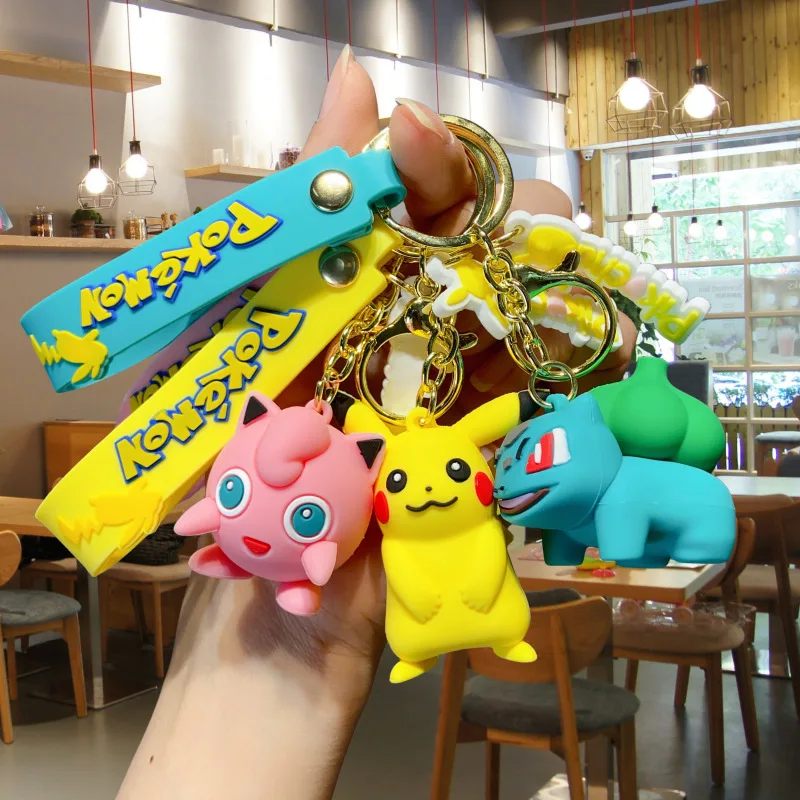 Новый брелок с изображением покемонов аниме-фигурки Лот Пикачу Сквиртл