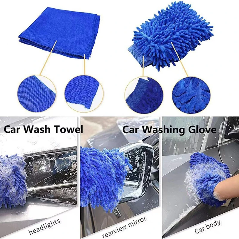 

11Pcs Window Cleaning Brush Car Detailing Brush Vehicle Interior Exterior Cleaning Brush No Hurt to Paint R2LC