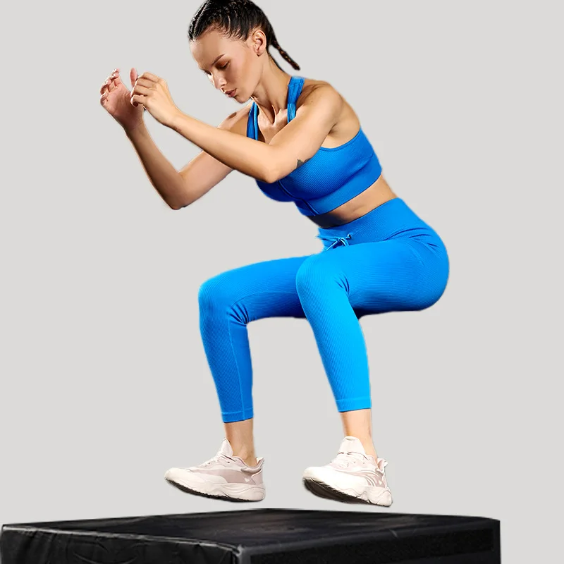 Gym Set Women Sport Bra Push Up Fitness Leggings Yoga Suit Long Sleeve Top Tights Shorts Workout Set Seamless Tracksuit Female