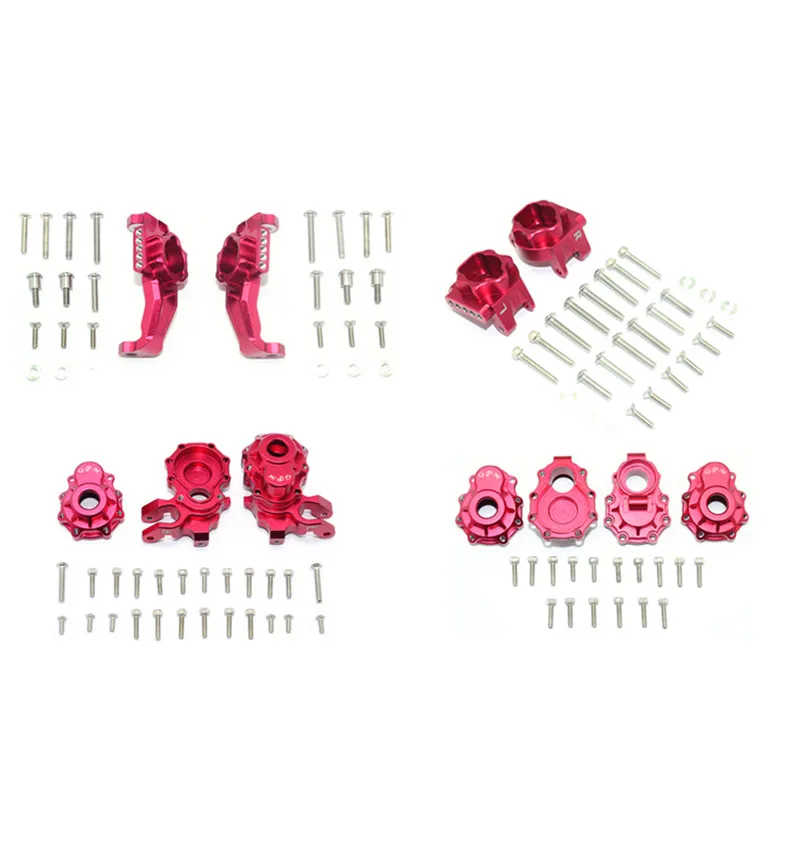 TRX4 aluminum alloy front and rear C seat + front and rear cup set model car upgrade parts