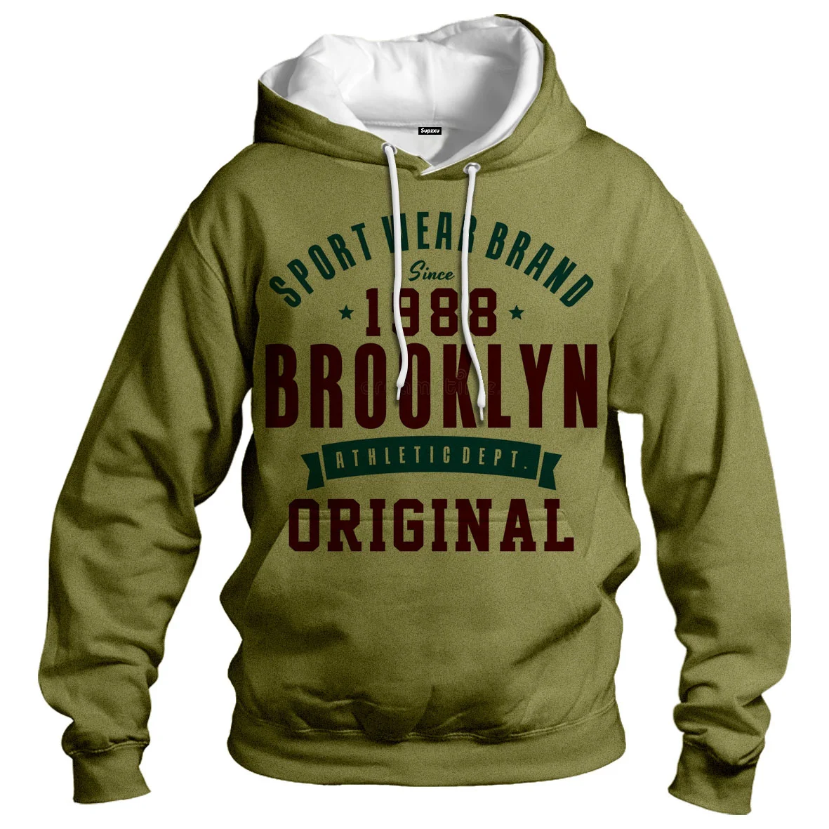 

1898 Brooklyn New York Printed Mens Hoody Creativity Crewneck Clothing Fashion Oversize Sweatshirt Fashio Crewneck Hoodie Male