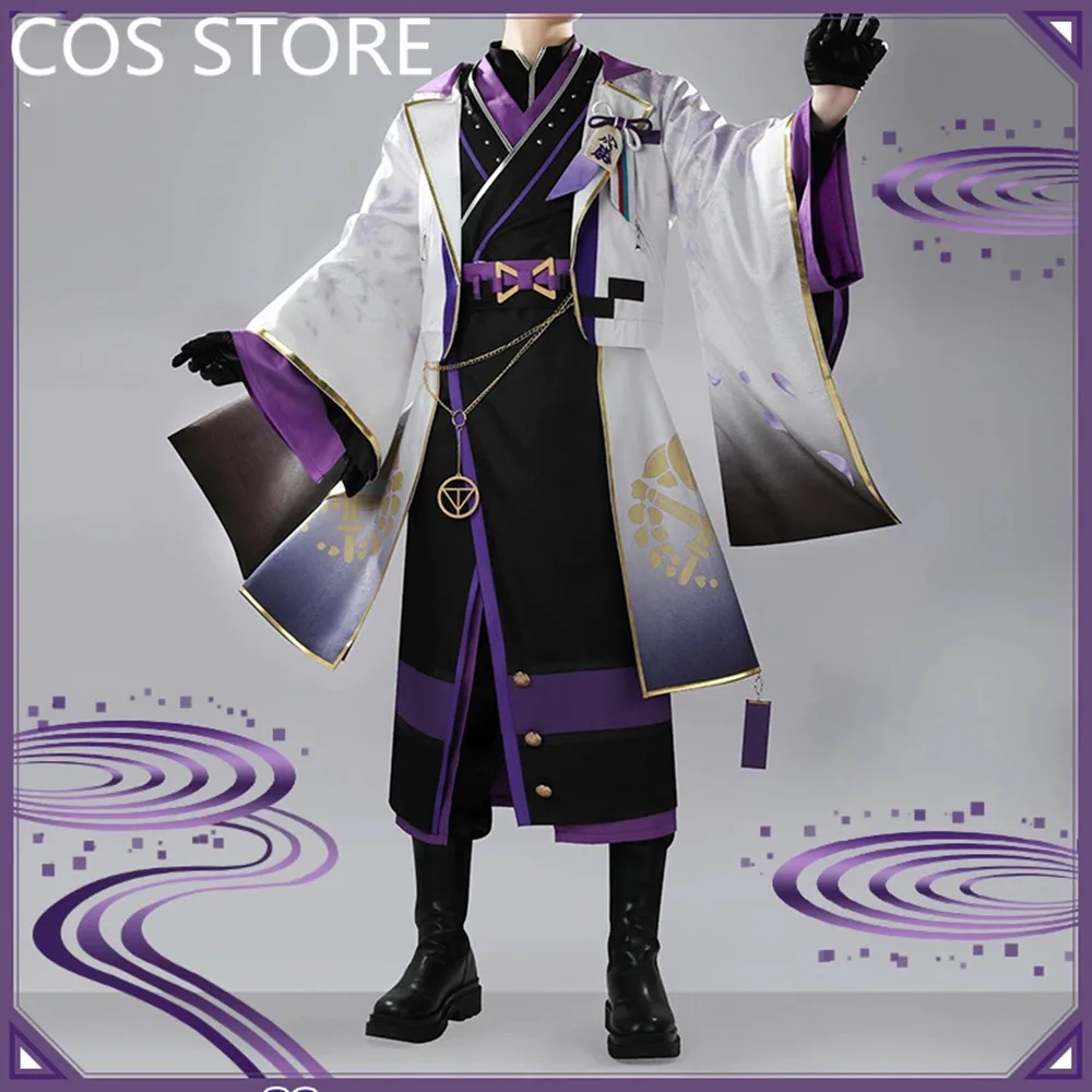 

Vtuber Nijisanji Kenmochi Toya Cosplay Costume Game Suit Gorgeous Handsome Kimono Halloween Party Role Play Clothing