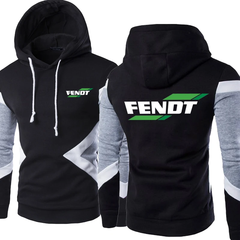 

2023New Fashion Spring Autumn Fendt Hoodies Patchwork Men Pullover Sweatshirts Casual Long Sleeve Cotton Hoody